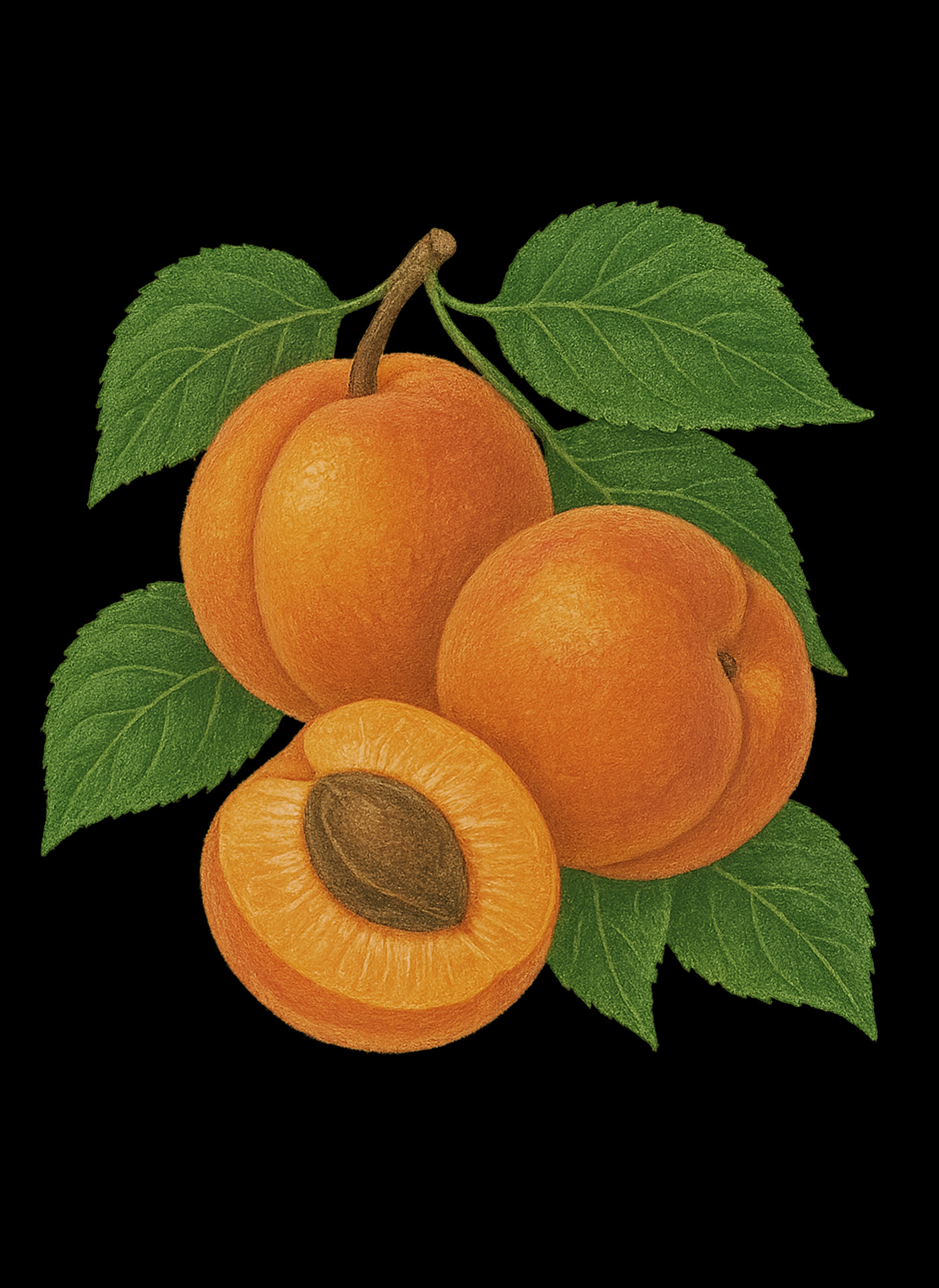 Luvio editorial spread — jam packaging and fruit illustrations