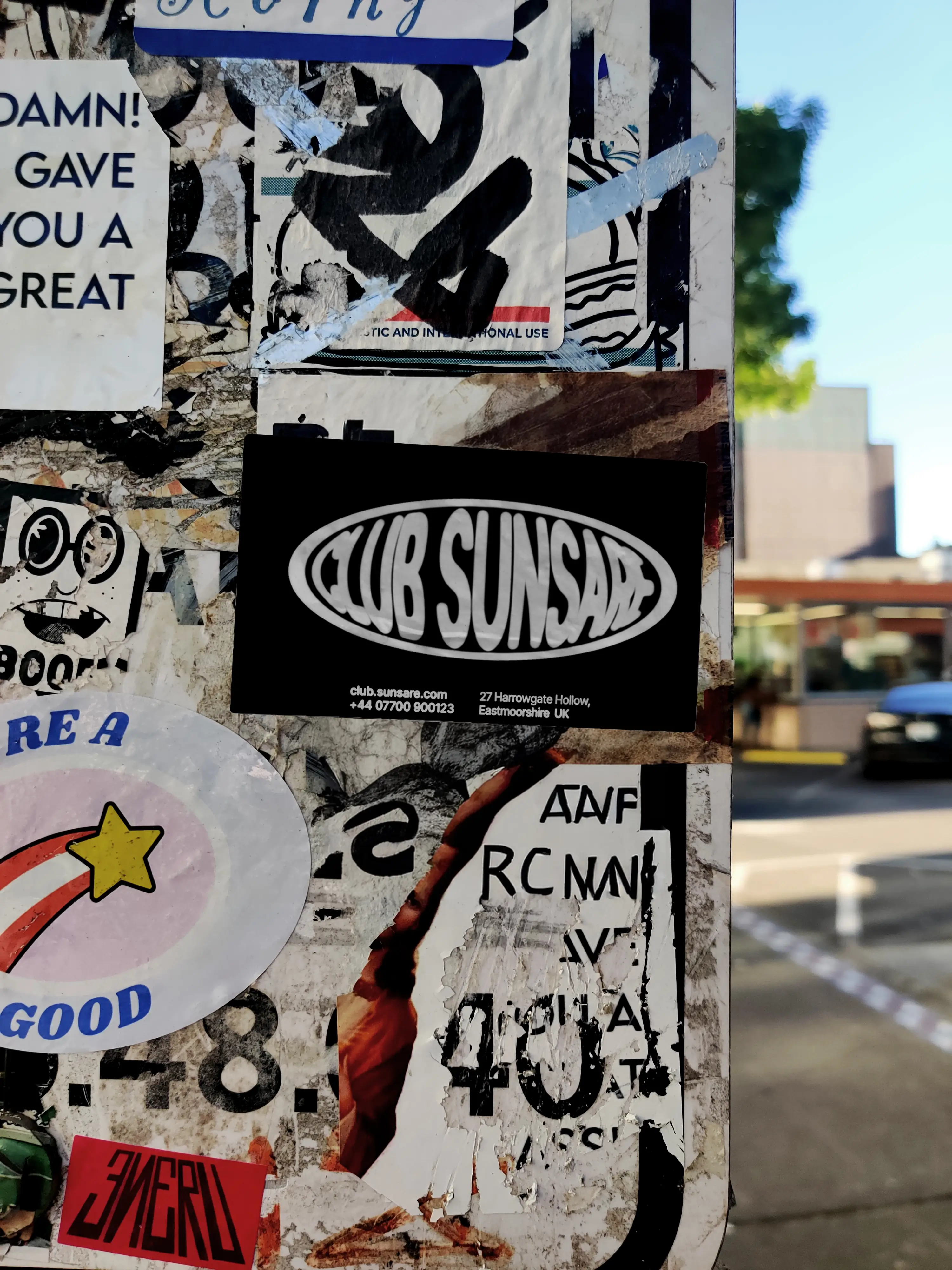 Sunsare logo variations — stretched oval mark